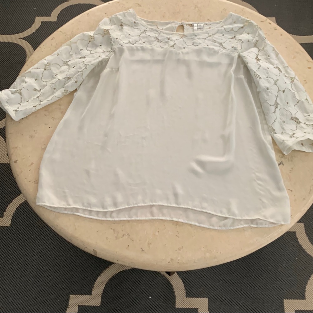 Lauren Conrad cream blouse